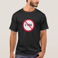 Keine E-Mail-Anmeldung | Dunkler T - Shirt