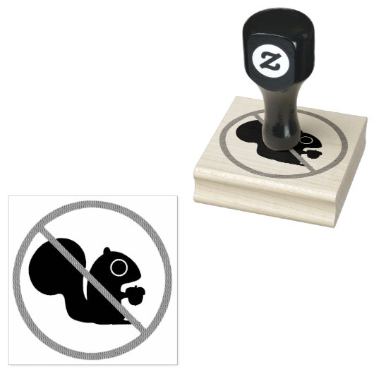 Keine Eichhörnchen Gummistempel (Stempel)