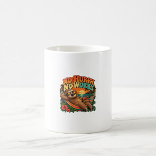 Keine Eile Kein Sorge Faultier Strand Urlaub Tasse