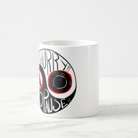 Keine Eile, keine Pause Kaffeetasse (Mittel)