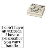 Keine Einstellung, Persönlichkeit! Gummistempel (Stempel)