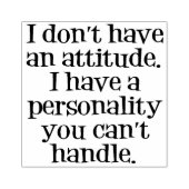 Keine Einstellung, Persönlichkeit! Gummistempel (Prägung)