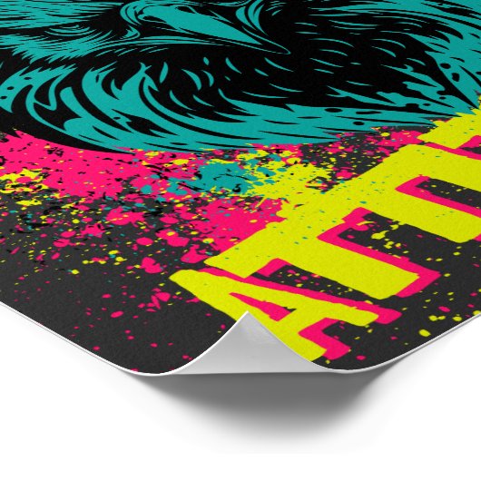 Keine Einstellung - sarkastisch Poster (Ecke)