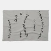 Keine Enten......... Golfplätze Geschirrtuch (Horizontal)