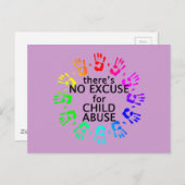 Keine Entschuldigung für Kindesmissbrauch Postkarte (Vorne/Hinten)