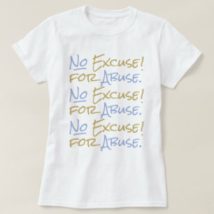 Keine Entschuldigung für Missbrauch Überlebenden-E T-Shirt