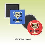 Keine Entschuldigung für Sporttraining motivierend Magnet