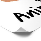 Keine Entschuldigung für Tiermissbrauchspender Poster (Ecke)