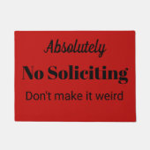 Keine erbittentür-Matte Fußmatte (Vorderseite)