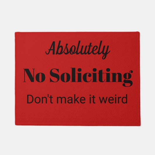 Keine erbittentür-Matte Fußmatte (Vorderseite)