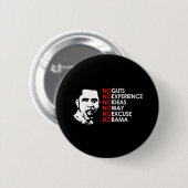 KEINE ERFAHRUNG, KEIN OBAMA BUTTON (Vorne & Hinten)