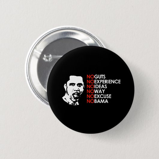 KEINE ERFAHRUNG, KEIN OBAMA BUTTON (Vorne & Hinten)