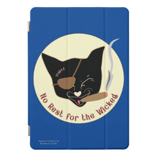 "Keine Erholung für die Wicked" Cat blue iPad Pro  iPad Pro Cover