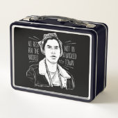 Keine Erholung Metall Brotdose (Rückseite)