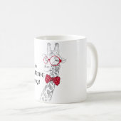 Keine Erwachsene heute Hipster Giraffe Kaffeetasse (VorderseiteRechts)