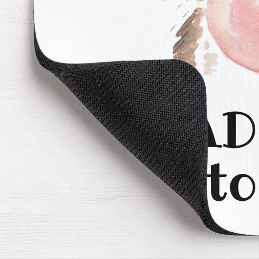 Keine erwachsene Katze heute lustig Mousepad (Ecke)