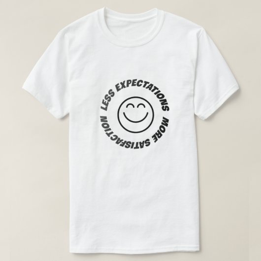 Keine Erwartungen T-Shirt (Design vorne)