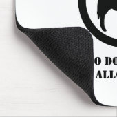 Keine Esel erlaubten Mouspad Mousepad (Ecke)