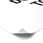 Keine Exposition gegenüber direktem Sonnenlicht, V Poster (Ecke)