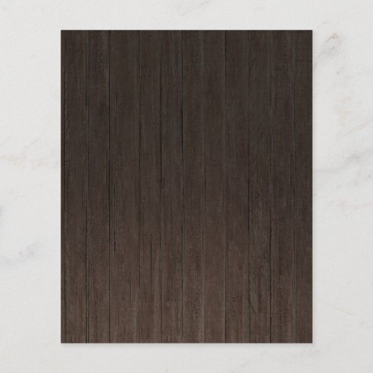 Keine Extravagante billige rustikale Hochzeitseinl (Rückseite)