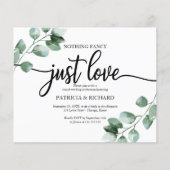 Keine Extravaganten Einladungen für Hochzeitsgrün (Vorderseite)