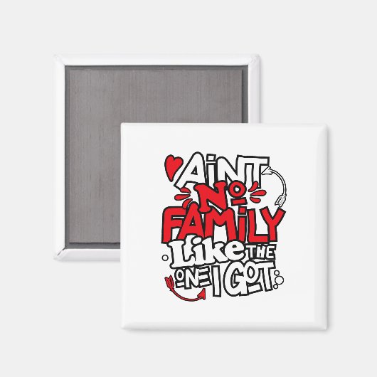 Keine Familie wie die, die ich Got habe, die Famil Magnet (Vorderseite/Rückseite)