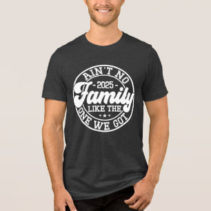 Keine Familie wie Spaß Spaß Geburtstagsparty Cool Tri-Blend Shirt