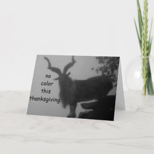 KEINE FARBE, DASS DIES DANKBAR IST FEIERTAGSKARTE