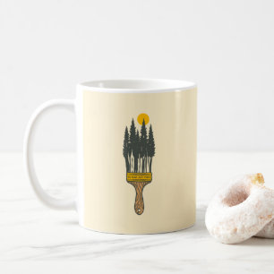 Keine Farbe, nur Kiefern Kaffeetasse