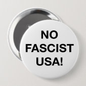 Keine faschistischen USA! Button (Vorne & Hinten)