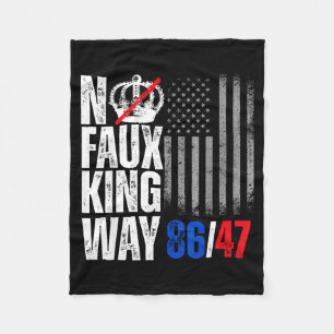 Keine Faux King Way 86 Grafik Kunst Fleecedecke