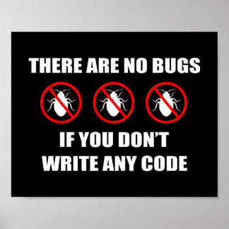 Keine Fehler Kein Code Poster