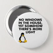 Keine Fenster im Haus… Button (Vorne & Hinten)