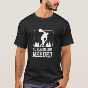 Keine fertige Linie benötigt Discus Thrower Discus T-Shirt