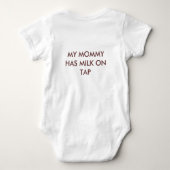 keine Flaschen Baby Strampler (Rückseite)