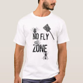 KEINE FLIEGEN-ZONE T-Shirt (Vorderseite)