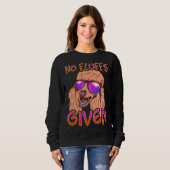 Keine Fluktuationen gegeben Poodle Sweatshirt (Vorne ganz)