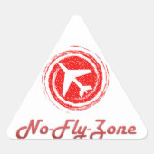 Keine Fly Zone Aufkleber (Vorderseite)