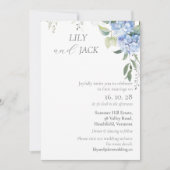 Keine Foto Hydrangea Hochzeitskarte (Vorderseite)