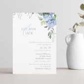 Keine Foto Hydrangea Hochzeitskarte