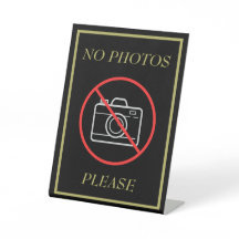 Keine Fotos Bitte Fotograf Stand