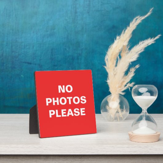 Keine Fotos Bitte Fotoplatte (InSitu)