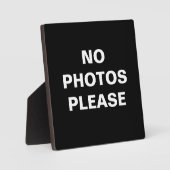 Keine Fotos Bitte Fotoplatte (Vorderseite)