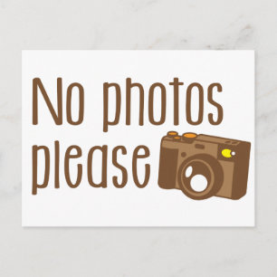 Keine Fotos Bitte Vintage Kamera Postkarte