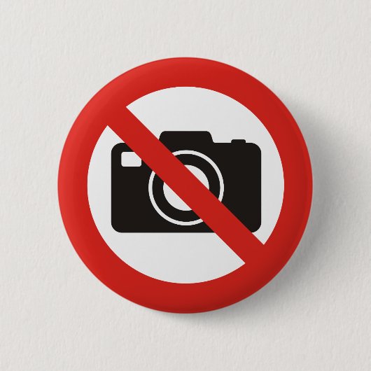 Keine Fotos erlaubt Button (Vorderseite)