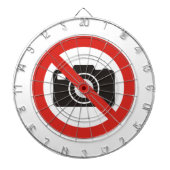 Keine Fotos erlaubt Dartscheibe (vorne)