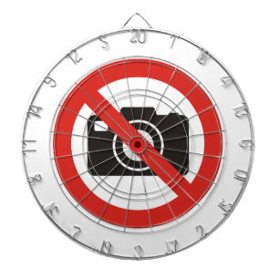 Keine Fotos erlaubt Dartscheibe