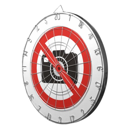 Keine Fotos erlaubt Dartscheibe (Vorderseite rechts)