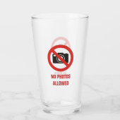 Keine Fotos erlaubt Glas (Rückseite)