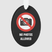 Keine Fotos erlaubt Ornament (Rückseite)